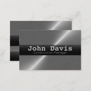 Construction Manager business cards