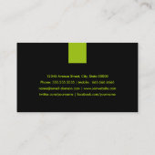 Construction Manager Modern Mint Green Business Card (Back)