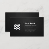 Construction Manager - Premium Changeable Icon Business Card (Front/Back)