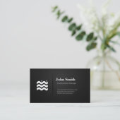Construction Manager - Premium Changeable Icon Business Card (Standing Front)