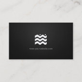 Construction Manager - Premium Changeable Icon Business Card (Back)