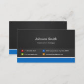 Construction Manager - Professional Customizable Business Card (Front/Back)