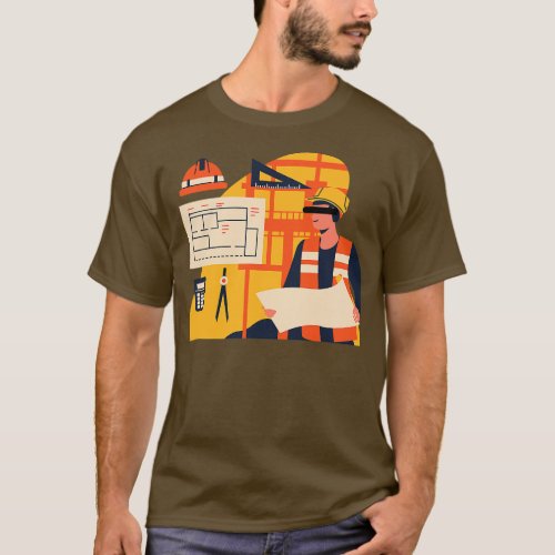 Construction Manager Project Manager Engineer T_Shirt