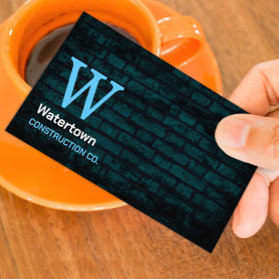 Construction Masonry Brick Business Card Template
