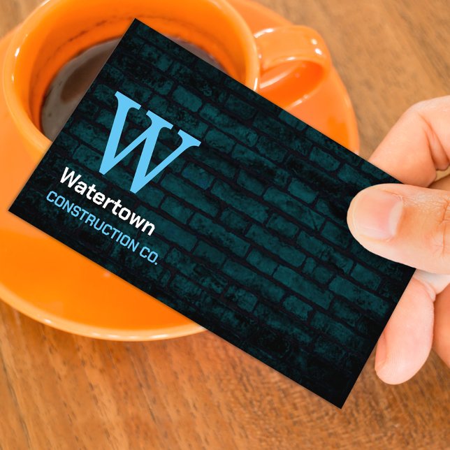 Construction Masonry Brick Business Card Template (Creator Uploaded)