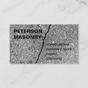 Construction - Masonry Business Card by Frankipeti at Zazzle