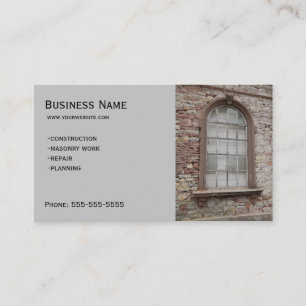Construction - Masonry Business Card