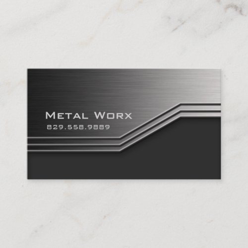 Construction Metal Business Card Angle Edge 3
