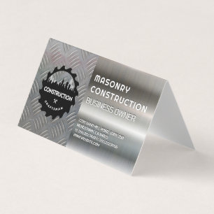 Construction Metal Steel Business Card