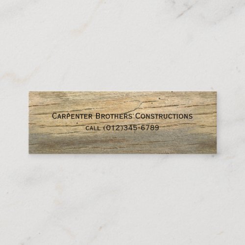 construction business card