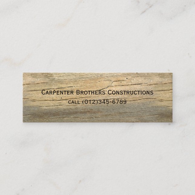 construction mini business card (Front)