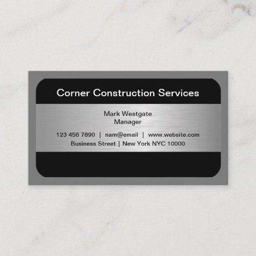 Construction Modern New Business Cards