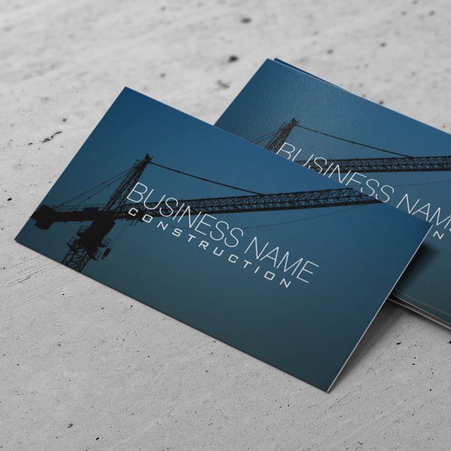 Construction Modern Professional Business Card (Creator Uploaded)