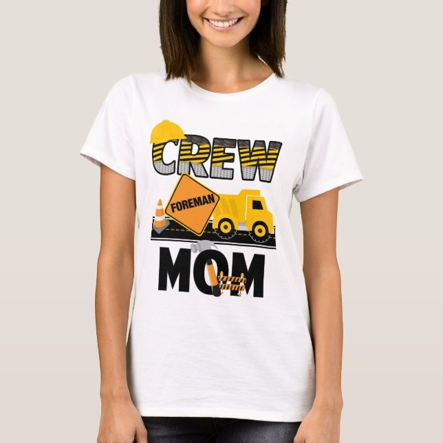 Construction Mom Shirt | Birthday Shirt Dump Truck (Front)