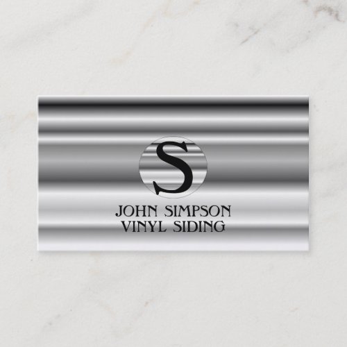 Construction  Monogram Business Cards