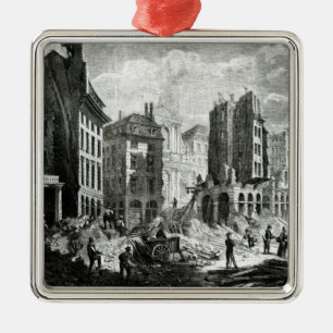 Construction of the Boulevard de Sebastopol Metal Ornament