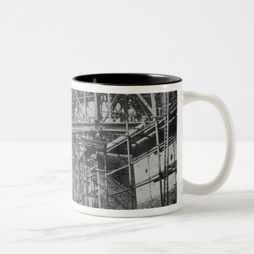 Construction of the British Museum Reading Two_Tone Coffee Mug