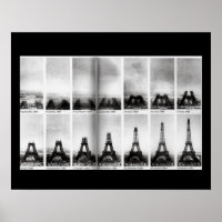 Construction of the Eiffel Tower Poster