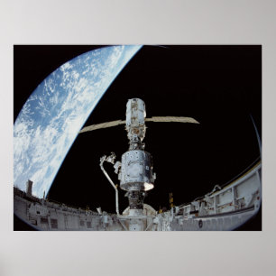 Construction of the International Space Station Poster