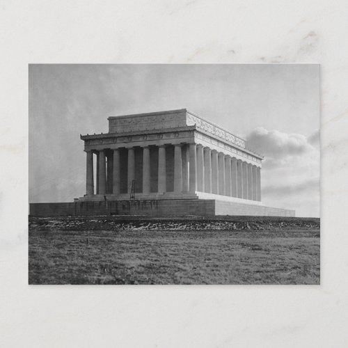 Construction of The Lincoln Memorial 1920 Postcard