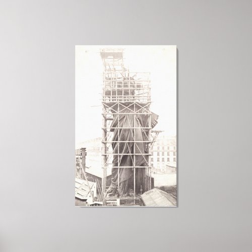 Construction of The Statue of Liberty Canvas Print