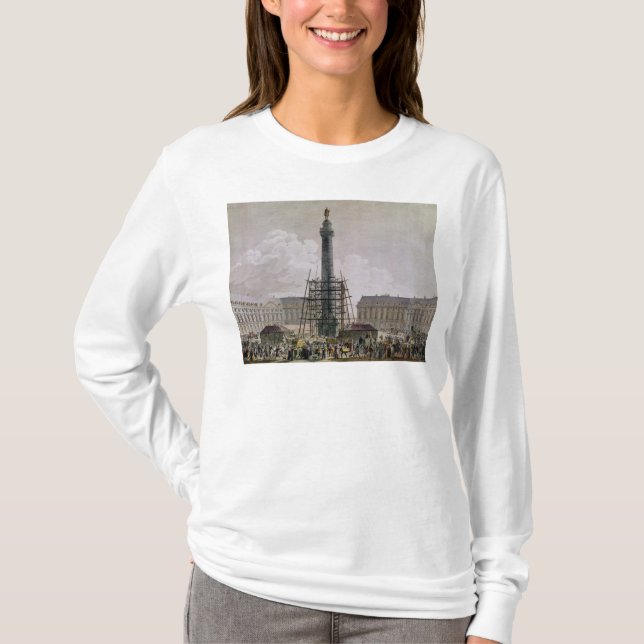 Construction of the Vendome Column in 1803-10 T-Shirt (Front)