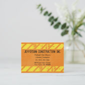 Construction Orange Large Company Business Cards (Standing Front)