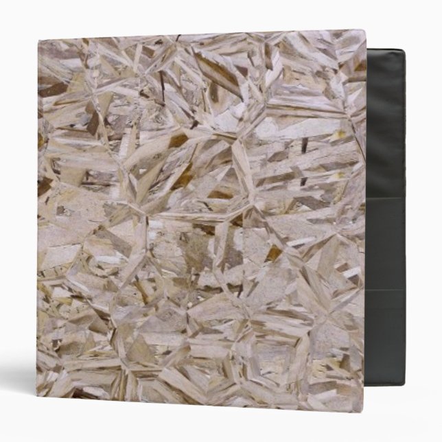 Construction OSB Plywood Style 3 Ring Binder (Front/Inside)
