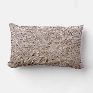 Construction OSB Plywood Style Lumbar Pillow