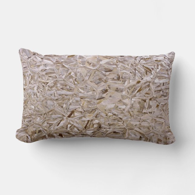 Construction OSB Plywood Style Lumbar Pillow (Front)