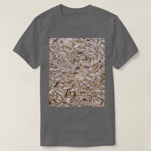 Construction OSB Plywood Texture Graphic  T-Shirt (Design Front)