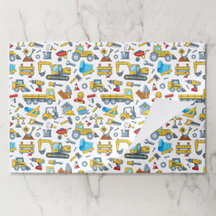 Construction Paper Placemats, Building Table Mats
