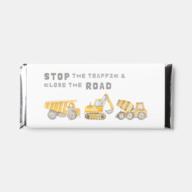 Construction Party Hershey Bars (Front)