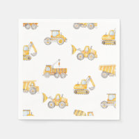Construction Party Napkins | Construction Birthday