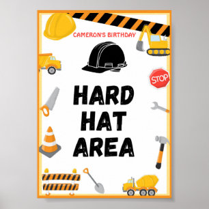 Construction Party Sign, Birthday, Baby Shower Poster