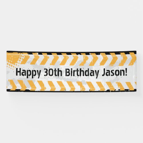 Construction Personalized Birthday Banner