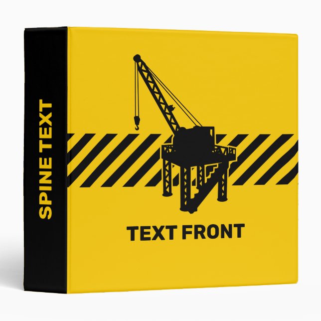 Construction Platform 3 Ring Binder (Front/Spine)