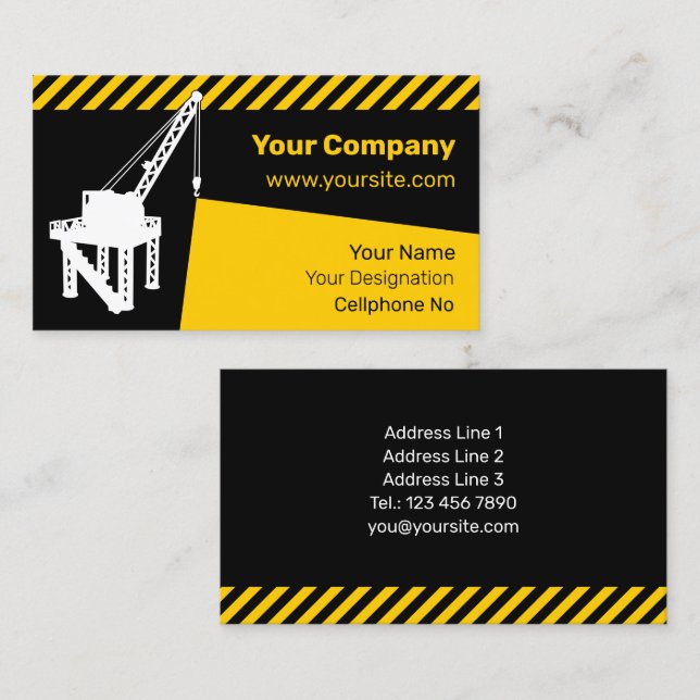 Construction Platform Business Card (Front/Back)