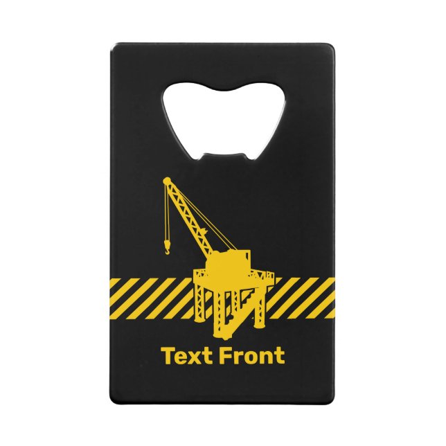 Construction Platform Credit Card Bottle Opener (Front)