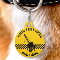Construction Platform Pet ID Tag
