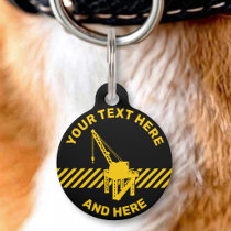 Construction Platform Pet ID Tag