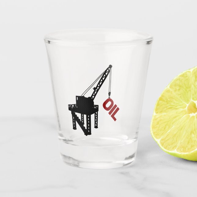Construction Platform Shot Glass (Front)