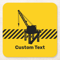 Construction Platform Square Paper Coaster