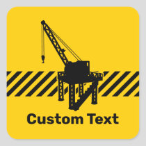 Construction Platform Square Sticker