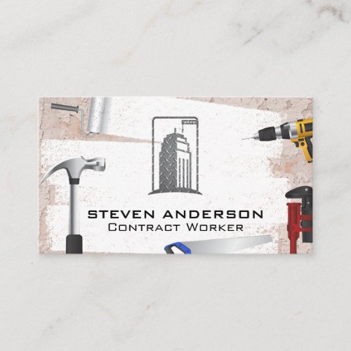 Construction Power Tools  Hardware Business Card
