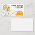 Construction Real Estate Developer Business Card | Zazzle