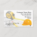 Construction Real Estate Developer Business Card | Zazzle