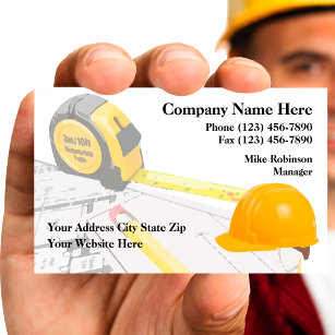 Construction Real Estate Developer Business Card
