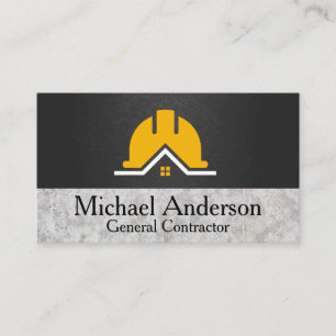 Construction Real Estate General Contractor Business Card