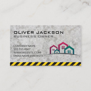 Construction   Real Estate Homes Business Card
